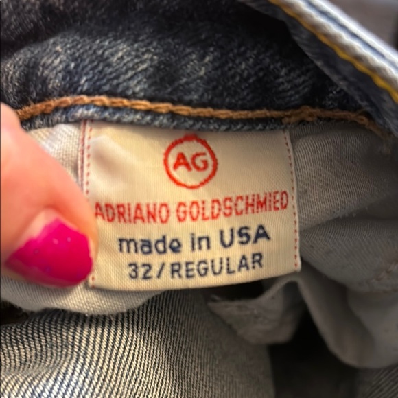 AG Adriano Goldschmied The Gemini Straight Leg Jeans Size 32 regular USA - Picture 8 of 8